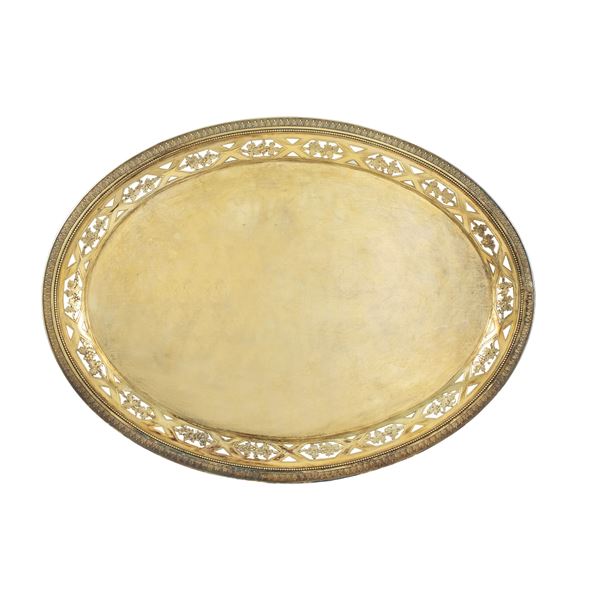 Gilded silver tray  (Germany, 19th-20th century)  - Auction Fine Silver and the Art of the Table - Colasanti Casa d'Aste