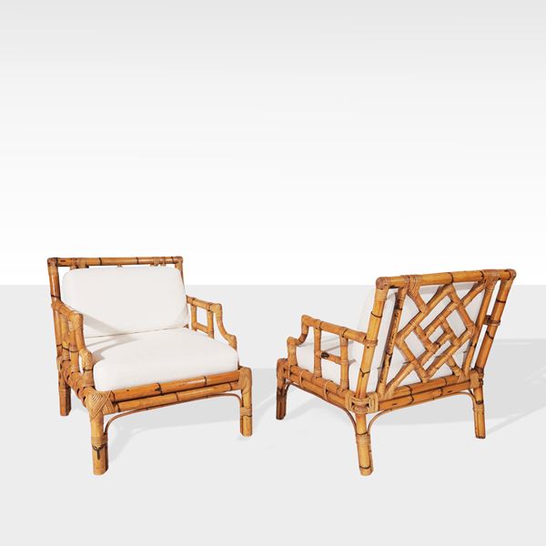 Prod. Vivai Del Sud, attributed (2)  (Italy, 1970s)  - Auction Design and 20th Century Decorative Arts - I - Colasanti Casa d'Aste