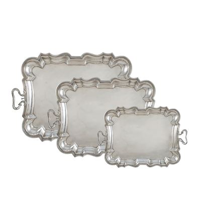 Set di Vassoi in Argento a Due Manici (3)