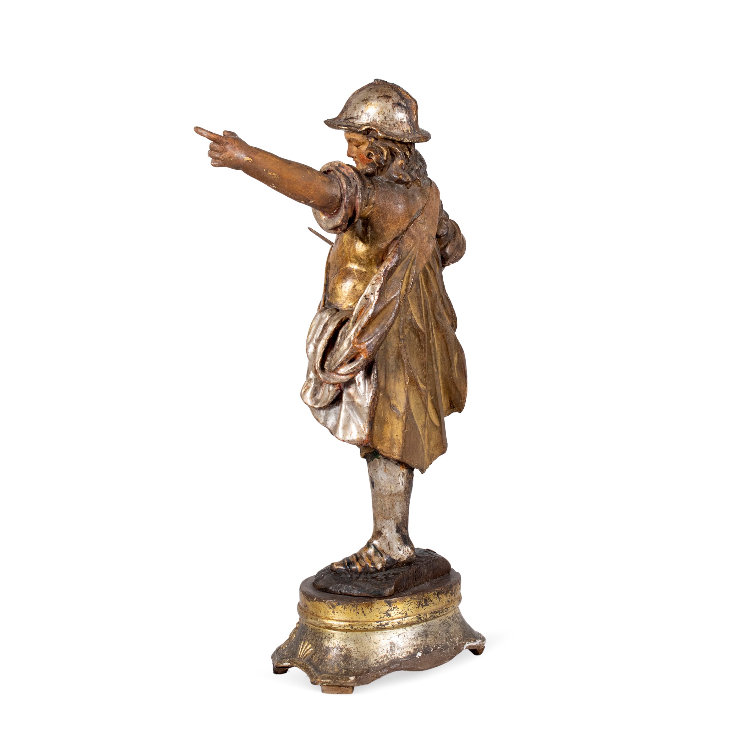 Scultura in Legno Argentato a Mecca e Legno Dorato