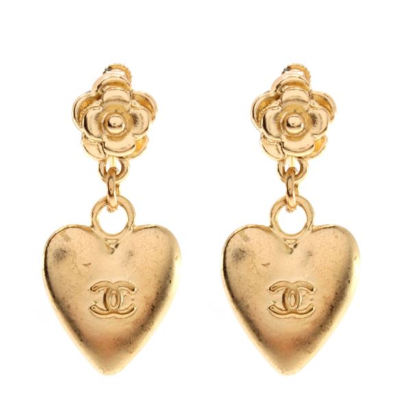 Chanel vintage bijou pendant earrings
