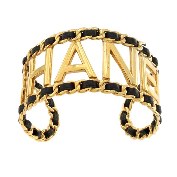Chanel vintage bijou cuff bracelet