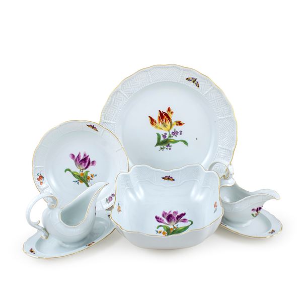 Meissen, serving set (5)