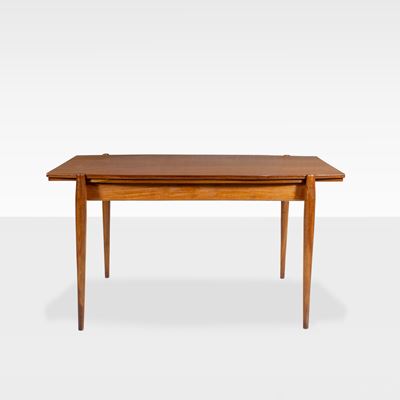 Gio Ponti, Tavolo allungabile in legno, produzione Fratelli Reguitti