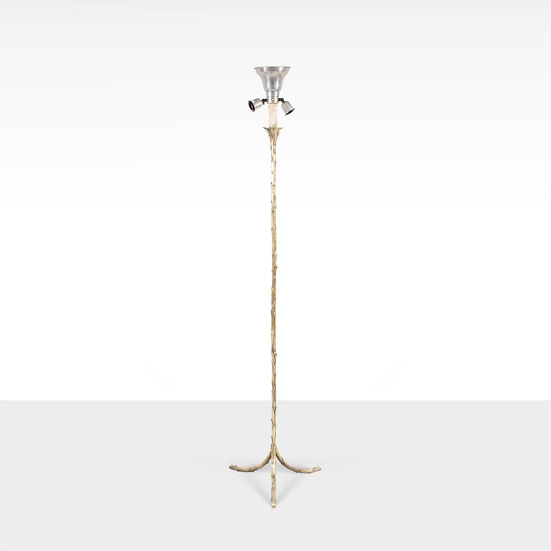 Maison Jensen, Lampada da terra in ottone, Francia, anni 60-70