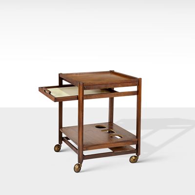 Prod. Stildomus, Carrello portavivande in legno e ottone