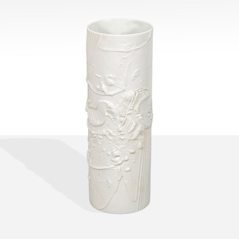 Rosenthal Studio Line, Portaombrelli in porcellana biscuit bianca