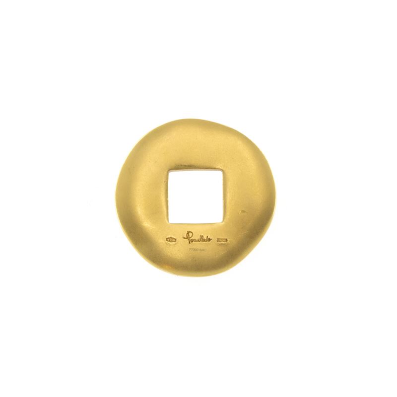 Pomellato, Pendente in oro giallo con moneta giapponese