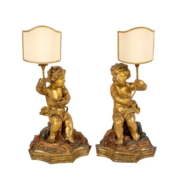 Pair of table lamps  (20th century)  - Auction Old Master and 19th century Paintings Furniture and Sculptures - Colasanti Casa d'Aste