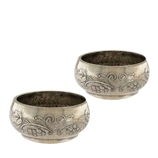 Pair of silver bowls  (Italy, 20th century)  - Auction Fine Silver and the Art of the Table - Colasanti Casa d'Aste