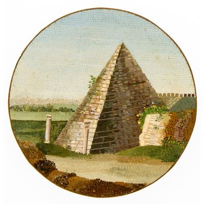 Placca Circolare in Micromosaico