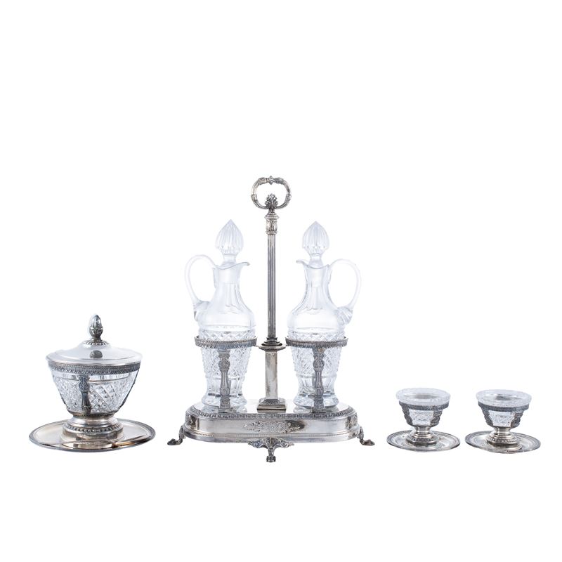 Set da Tavola in Argento e Cristallo Molato (4)