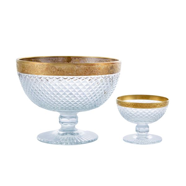 Cut crystal fruit salad set (11)  (20th century)  - Auction Fine Silver and the Art of the Table - Colasanti Casa d'Aste