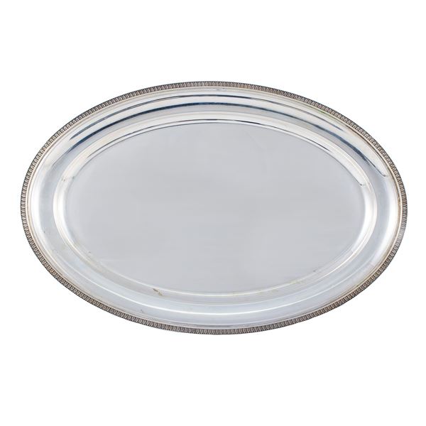 Oval silver tray  (Italy, 20th century)  - Auction Fine Silver and the Art of the Table - Colasanti Casa d'Aste