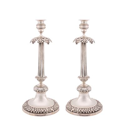 Coppia di Candelieri in Argento