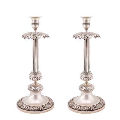 Coppia di Candelieri in Argento