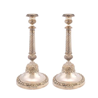 Coppia di Candelieri in Argento