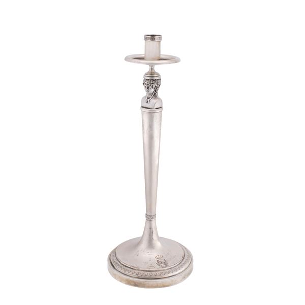 Silver candlestick  (Rome, 19th century)  - Auction Fine Silver and the Art of the Table - Colasanti Casa d'Aste