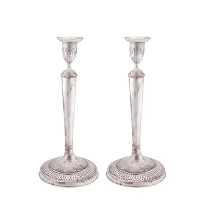 Coppia di Candelieri in Argento