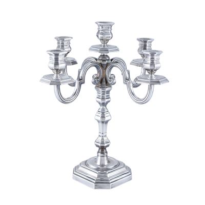 Candelabro in Argento a Cinque Luci