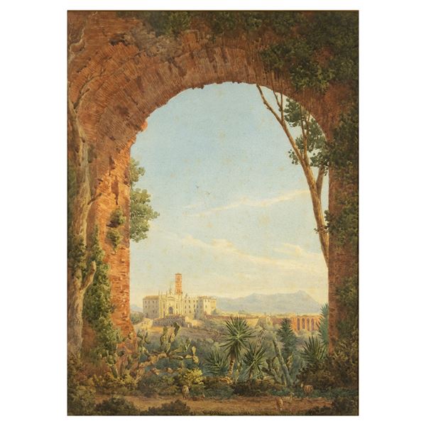 Rudolf Müller  (Basilea 1802 – Roma 1885)  - Asta Dipinti Antichi e del XIX Secolo Arredi e Sculture - Colasanti Casa d'Aste