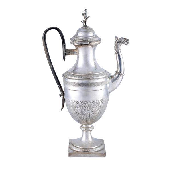 Silver coffee pot  (Rome, 19th century)  - Auction Fine Silver and the Art of the Table - Colasanti Casa d'Aste