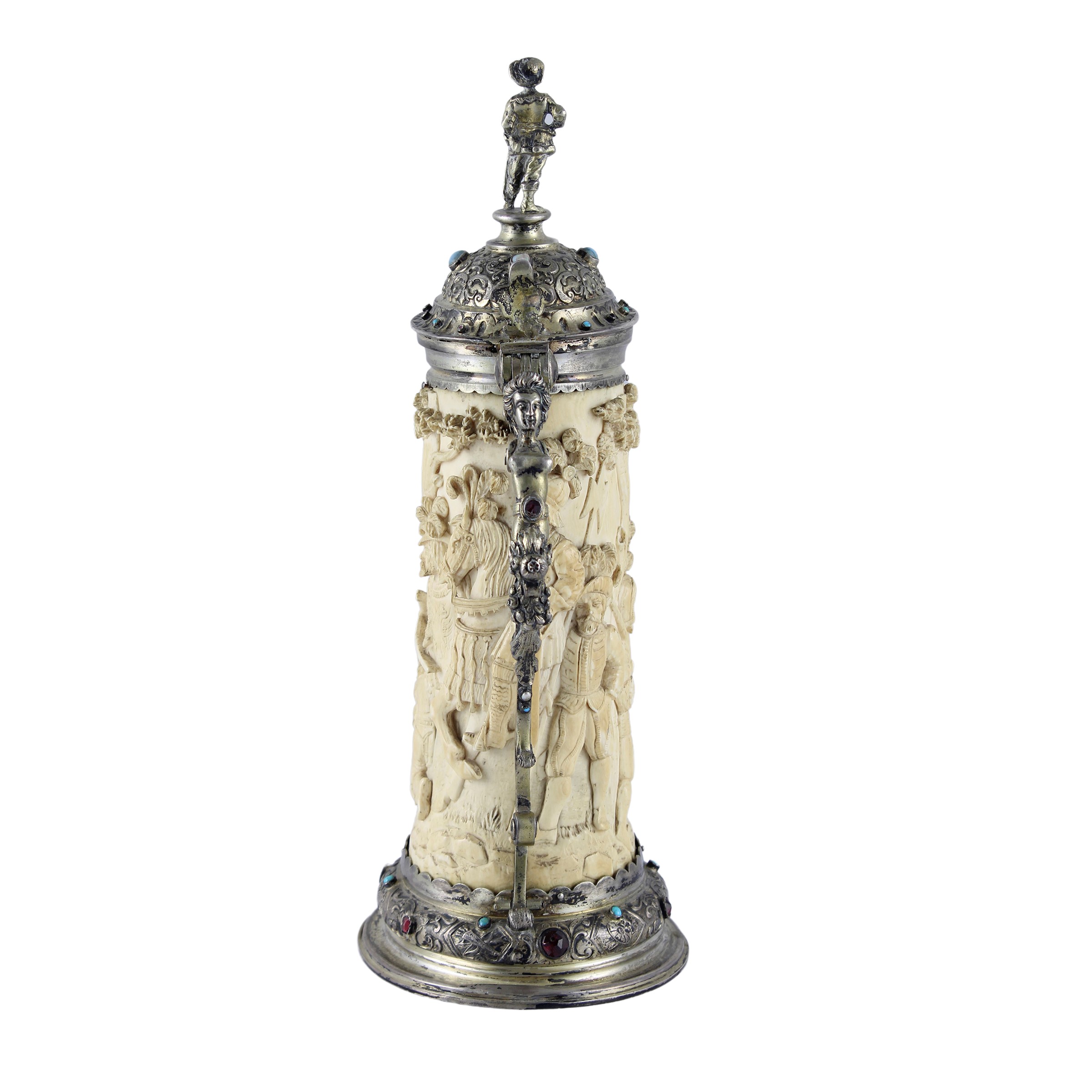Tankard in Argento e Avorio