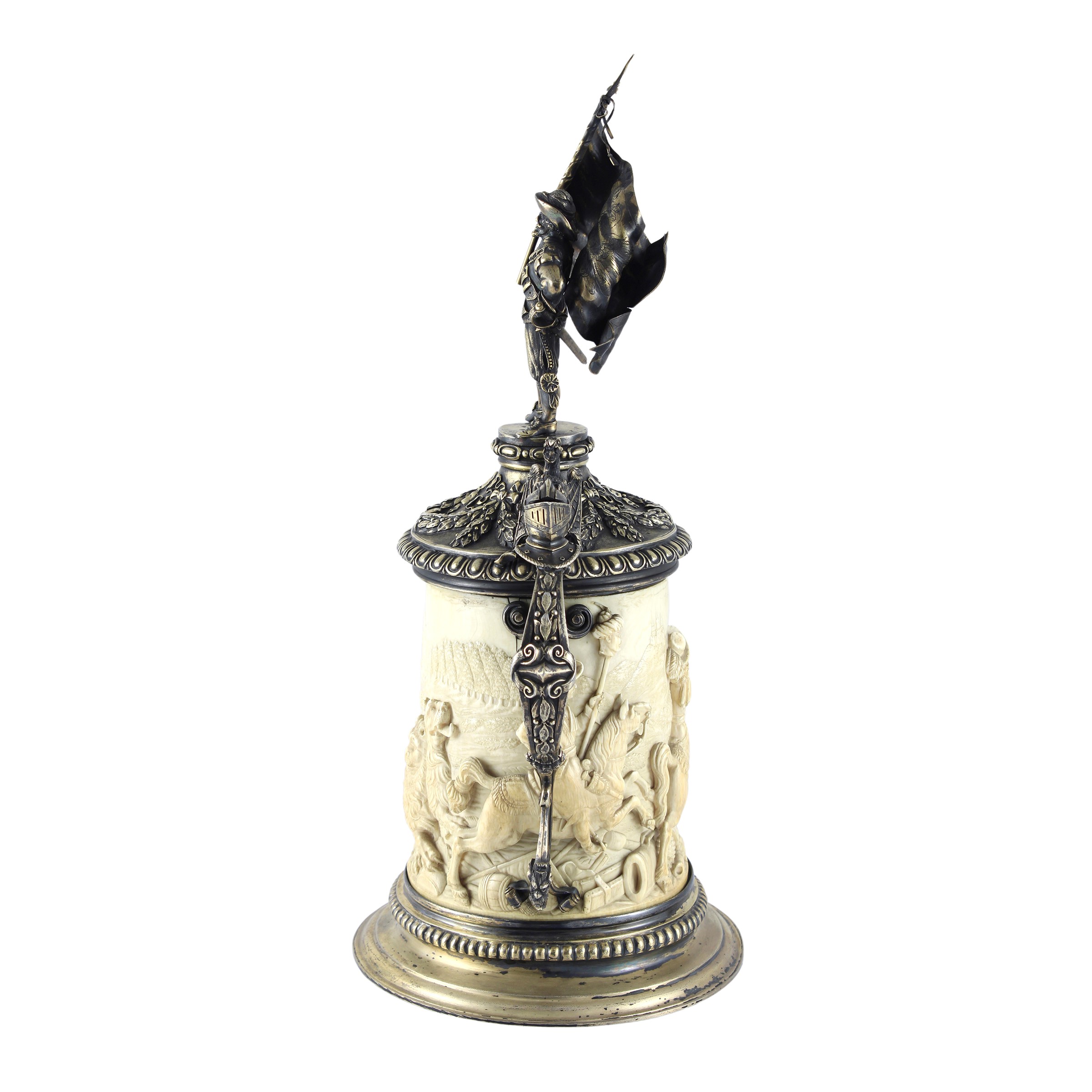 Tankard in Argento e Avorio