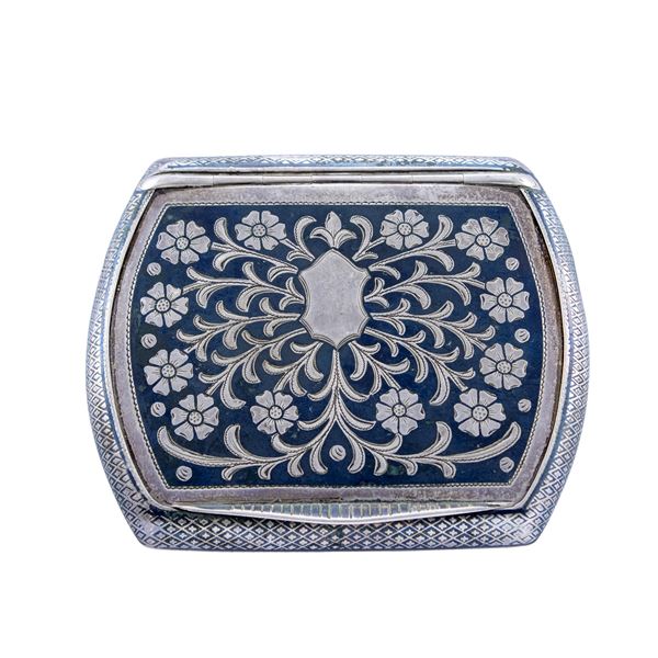 Silver and niello snuffbox  (19th century)  - Auction Fine Silver and the Art of the Table - Colasanti Casa d'Aste