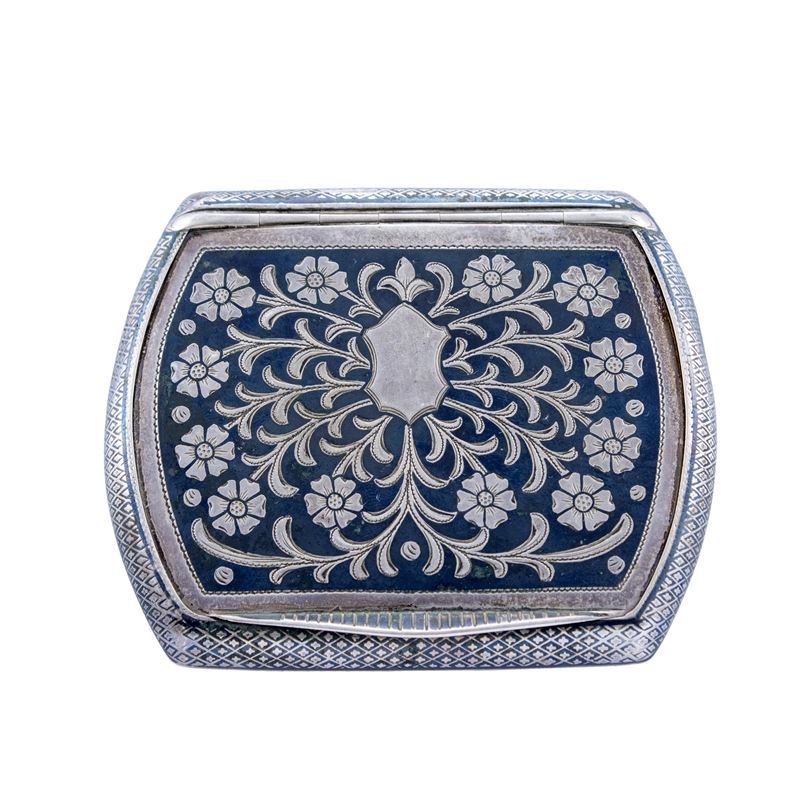 Tabacchiera in Argento e Niello