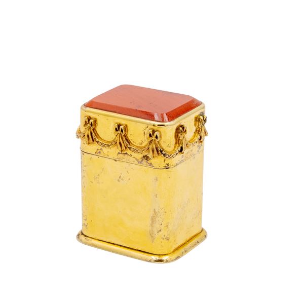 Vermeil matches holder box