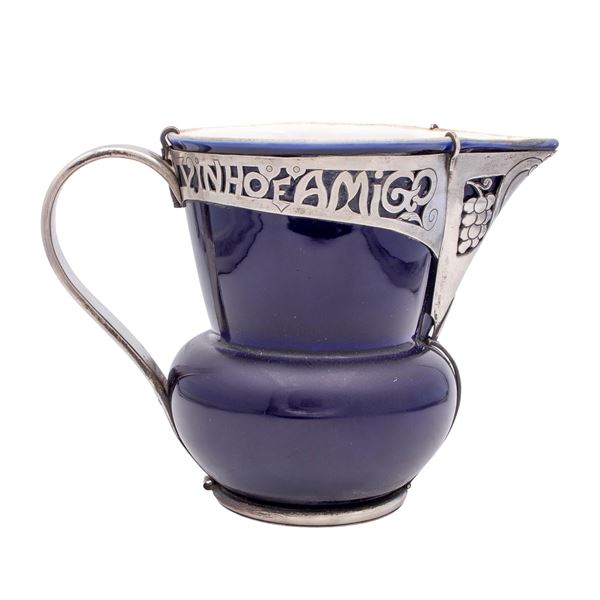 Ceramic and silver jug  (Portugal, 19th-20th century)  - Auction Fine Silver and the Art of the Table - Colasanti Casa d'Aste