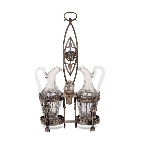 Silver tableware cruet  (Rome, early 19th century)  - Auction Fine Silver and the Art of the Table - Colasanti Casa d'Aste