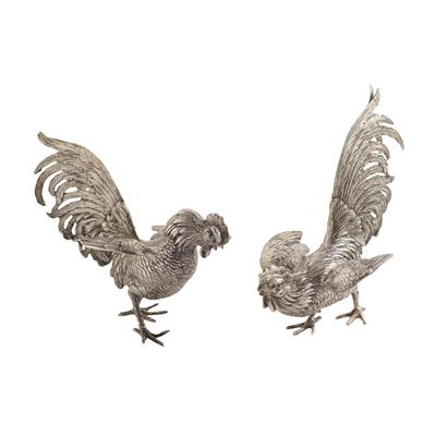 Coppia di Sculture in Argento