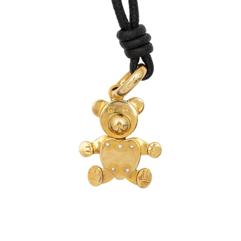 Pomellato, Pendente orsetto snodabile in oro giallo 18kt