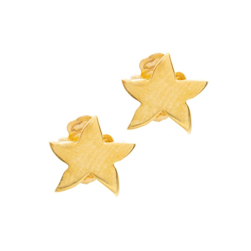 Dodo, Orecchini a forma di stelle marine in oro giallo 18kt