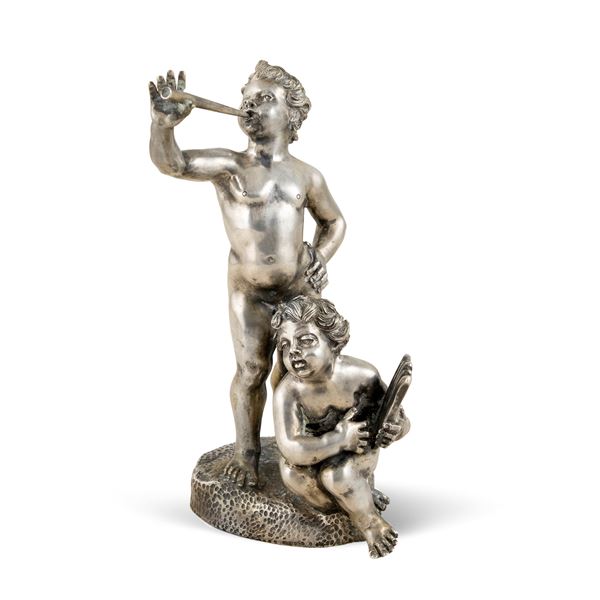 DELMAR foundry, silver group  (Naples, 20th century)  - Auction Fine Silver and the Art of the Table - Colasanti Casa d'Aste