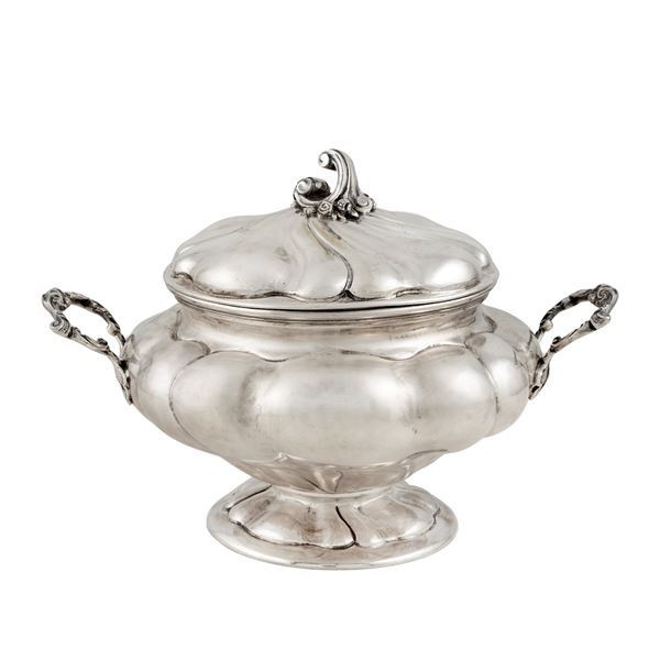 Silver soup tureen