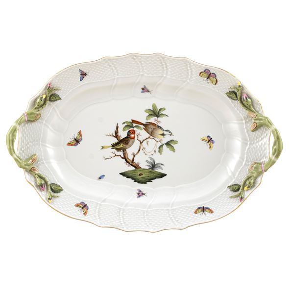 Herend, oval porcelain tray  (Hungary, 20th century)  - Auction Fine Silver and the Art of the Table - Colasanti Casa d'Aste