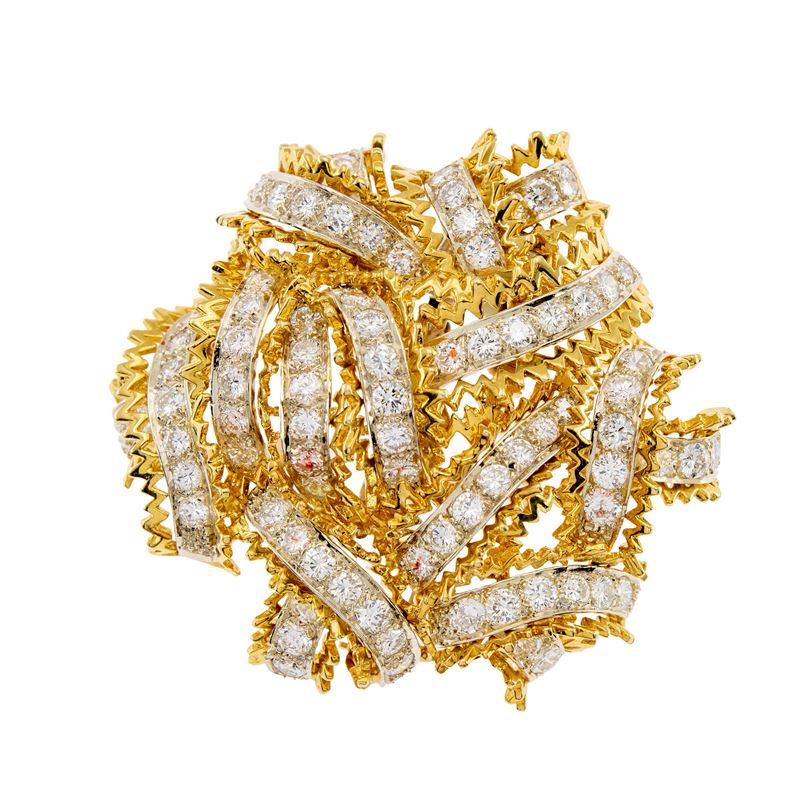 Tiffany Spilla in Oro Giallo e Bianco 18kt