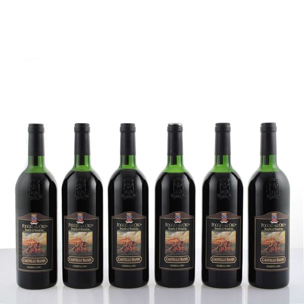 Castello Banfi, Brunello di Montalcino Poggio All'Oro Riserva 1990  (Toscana)  - Asta Vini e Distillati Web Only - Colasanti Casa d'Aste