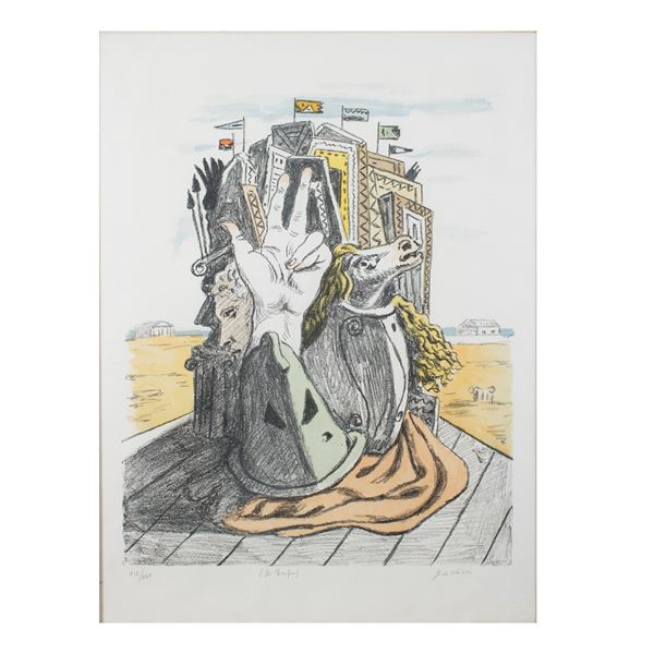 Giorgio De Chirico  (Volos 1888 - Roma 1978)  - Asta Opere del XIX e XX secolo Web Only - Colasanti Casa d'Aste