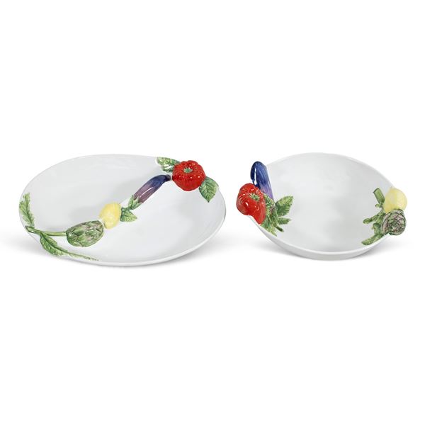 Bassano, Tre Art, pair of serving plates