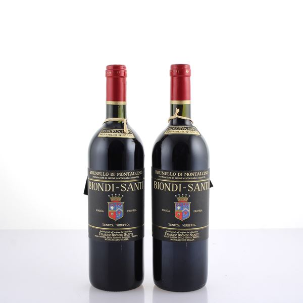 Selezione Tenuta Greppo Biondi-Santi, Brunello di Montalcino Riserva  (Toscana)  - Asta Vini e Distillati Web Only - Colasanti Casa d'Aste