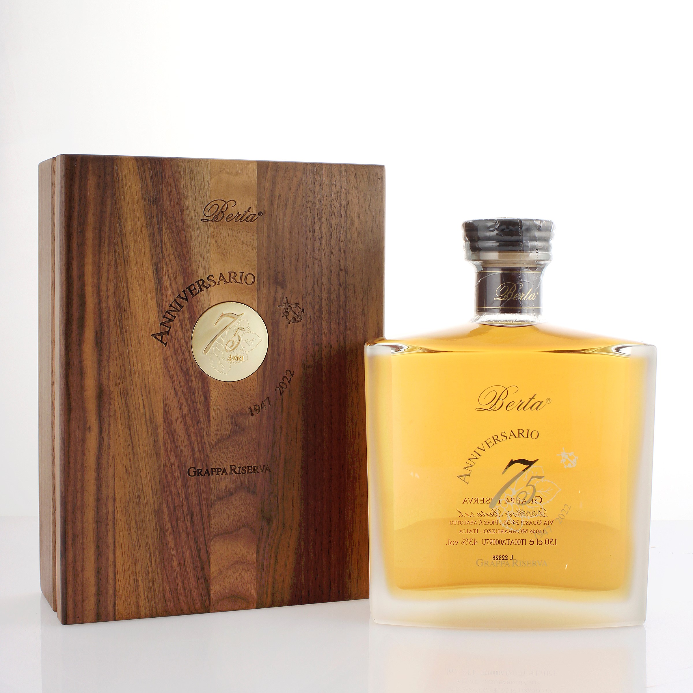 Berta, Grappa Riserva 75° Anniversario 1947-2022