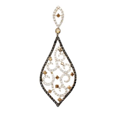 Pendente in Oro Bianco 18kt e Diamanti