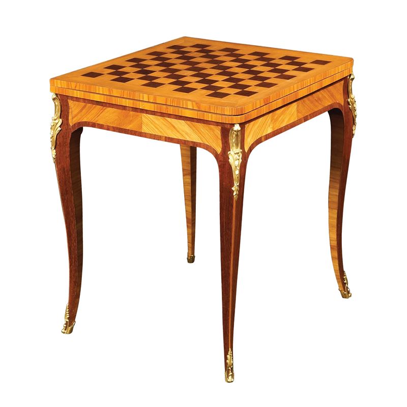 Tavolo da Gioco in Bois De Rose ed Amaranto