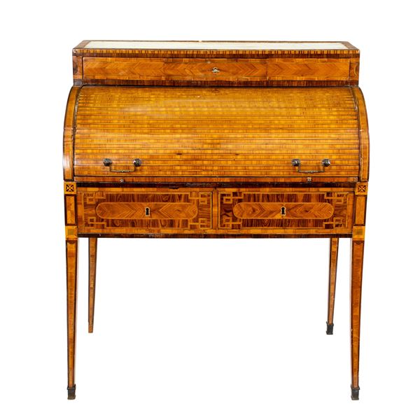 Louis XVI wooden bureau desk