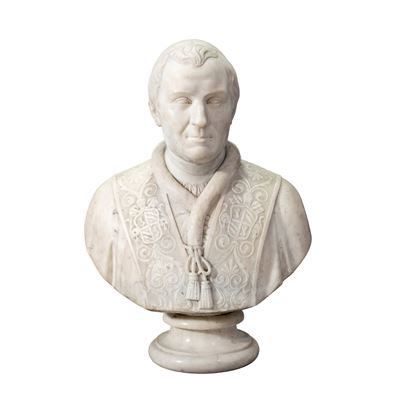 Busto Ritratto in Marmo Bianco