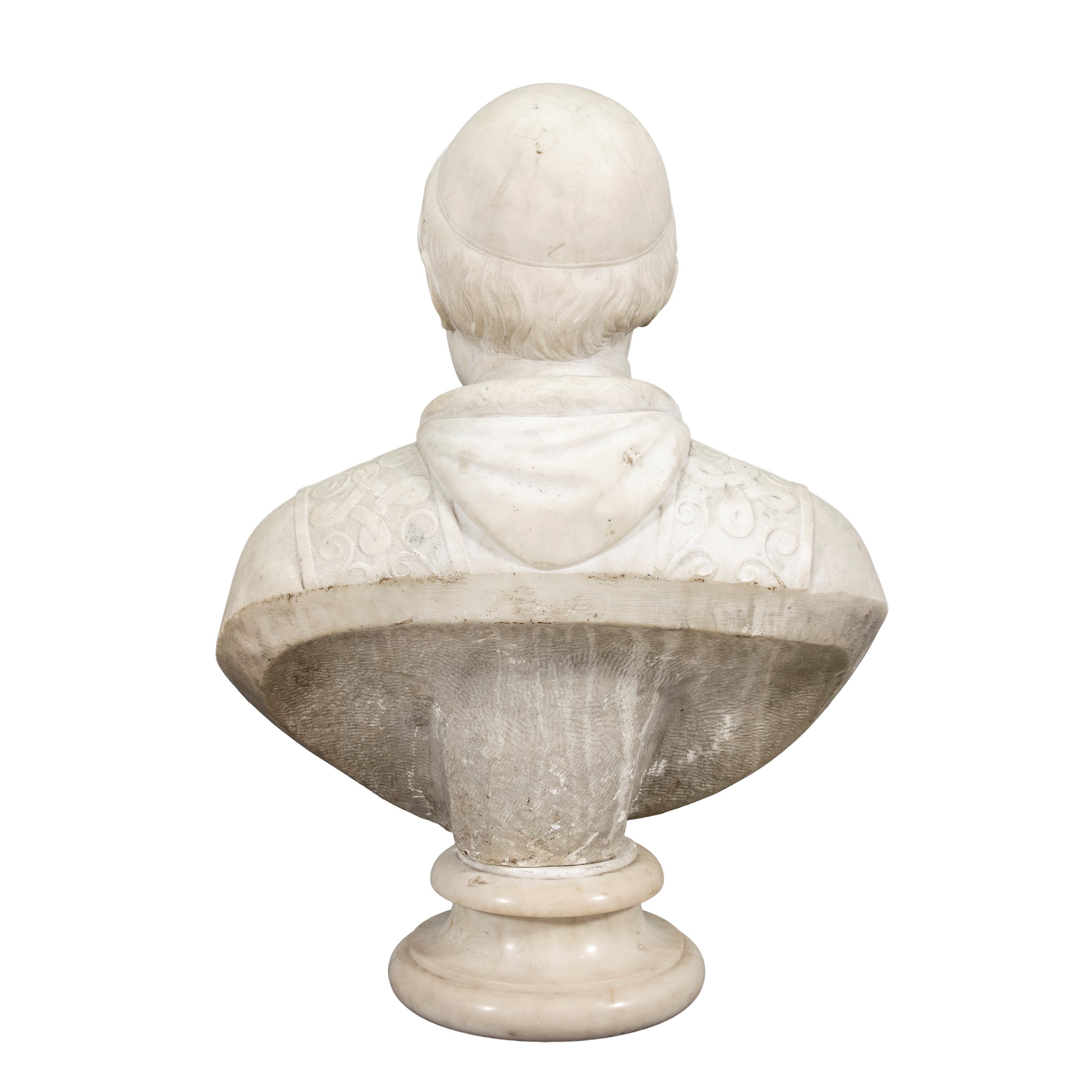 Busto Ritratto in Marmo Bianco